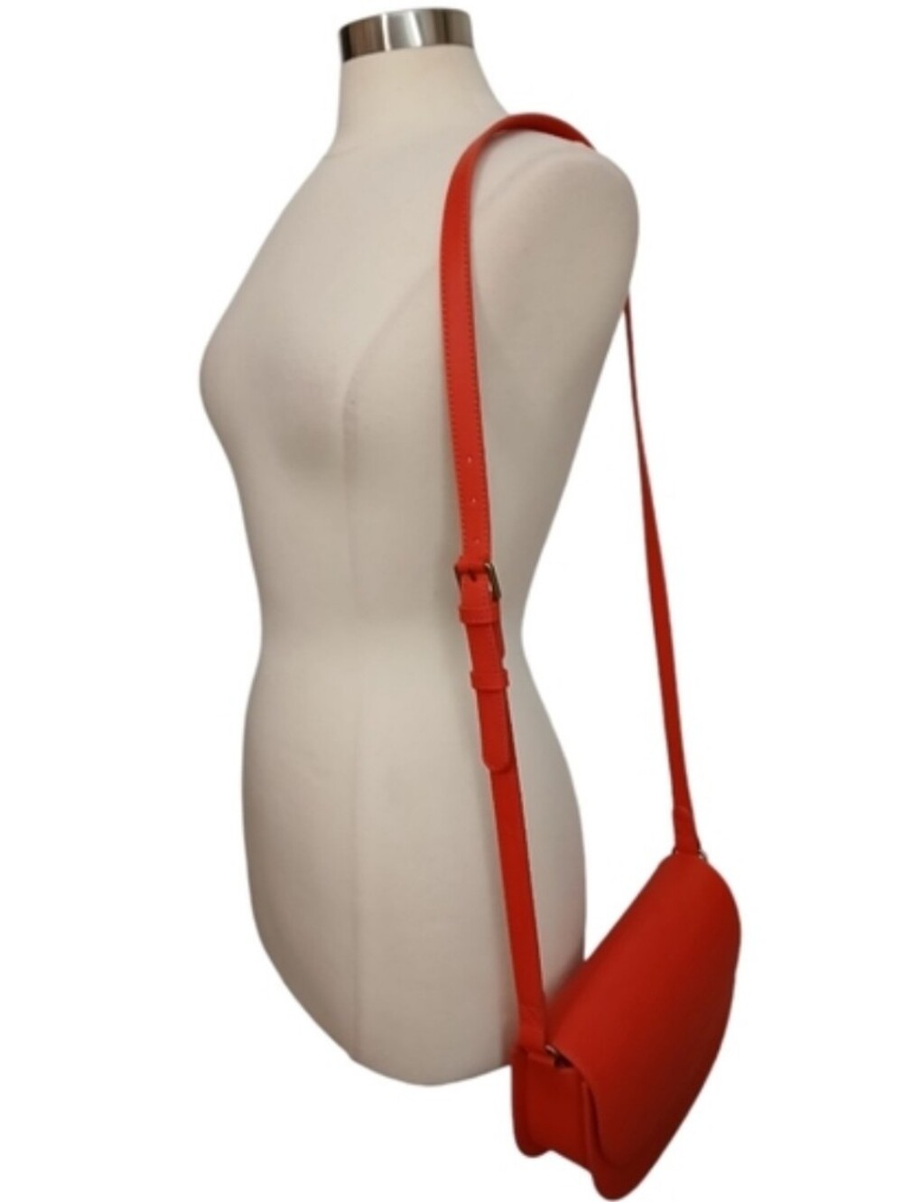 LOFT | Faux Leather Half Moon Crossbody Saddle Bag - Picture 3 of 7